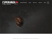 Tablet Screenshot of esperanzacafe.com